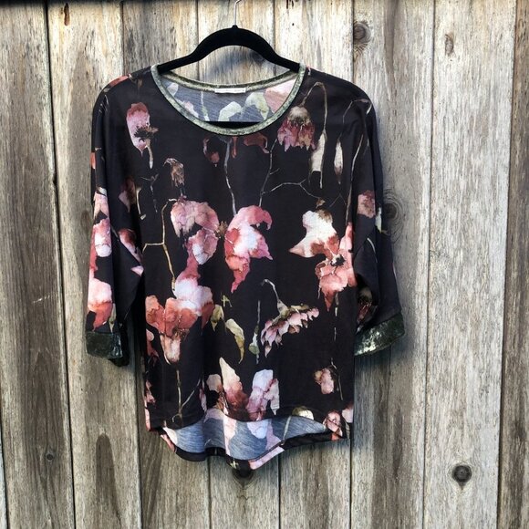 Zara Tops - Zara Collection Floral 3/4 Sleeve Top Small